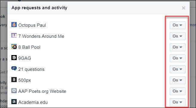 Stop Facebook Apps From Sending Notifications 6