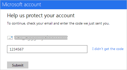 Submit Security Code