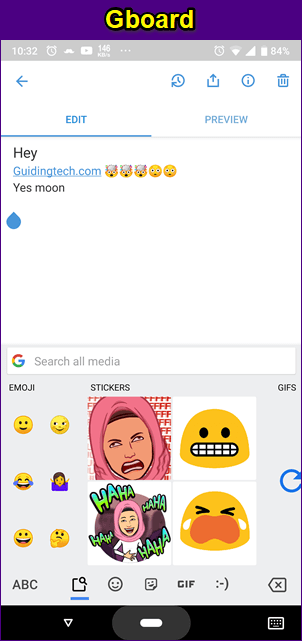 Swift Key Vs Fleksy Vs Gboard 14
