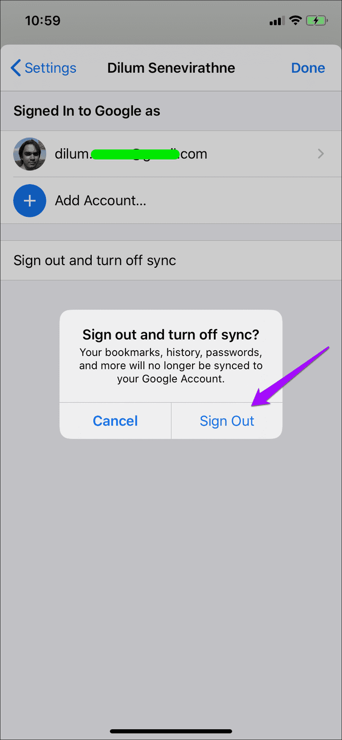 Switch Google Accounts Chrome 4