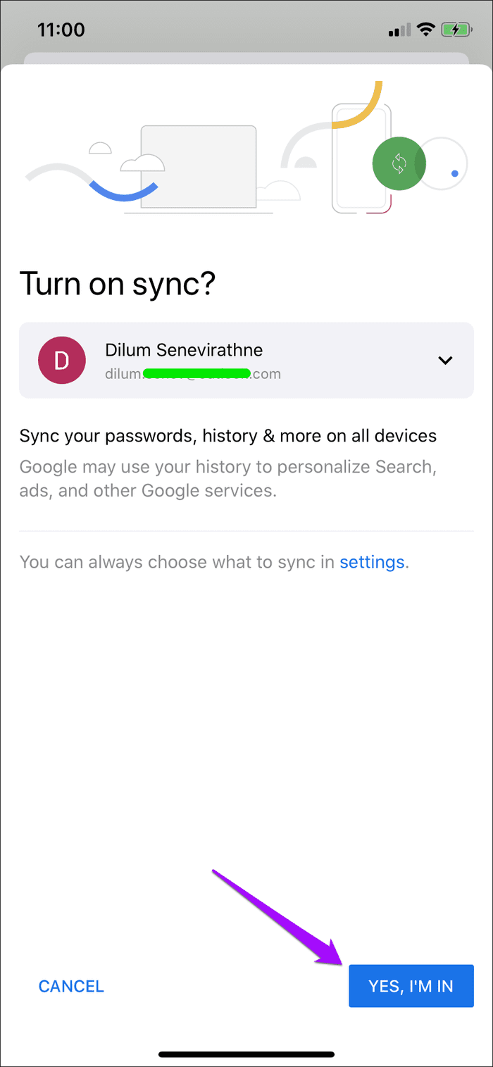 Switch Google Accounts Chrome 8