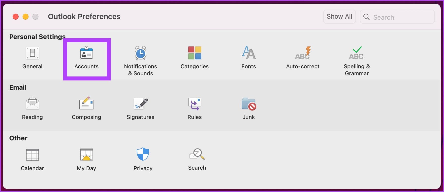 select Accounts