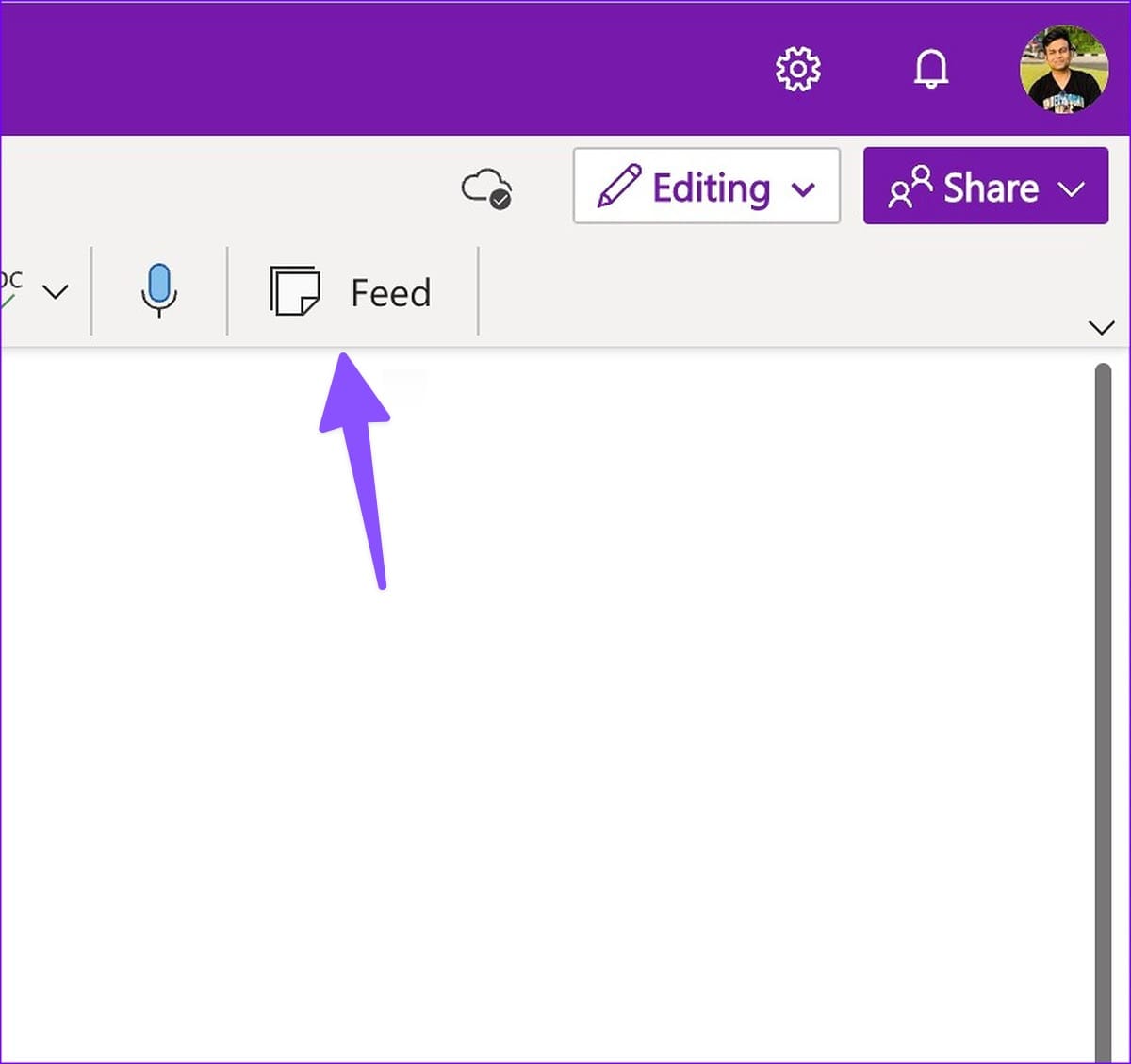 OneNote feed web