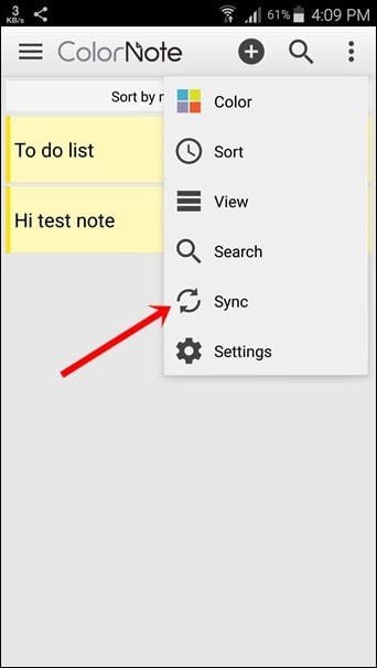 Sync And Transfer Color Note Notes From Android To Other Devices 6