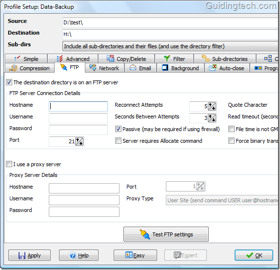 Syncback Ftpsetup1