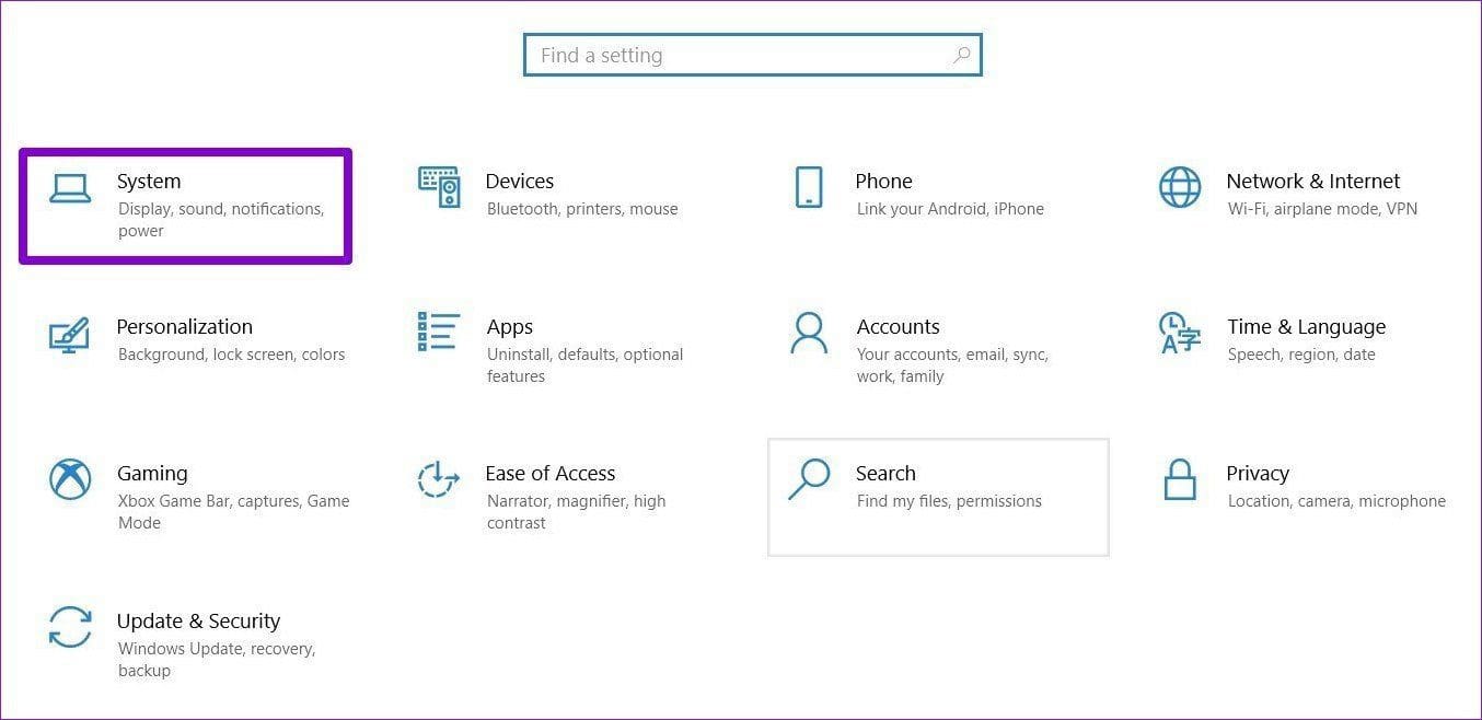 System Settings
