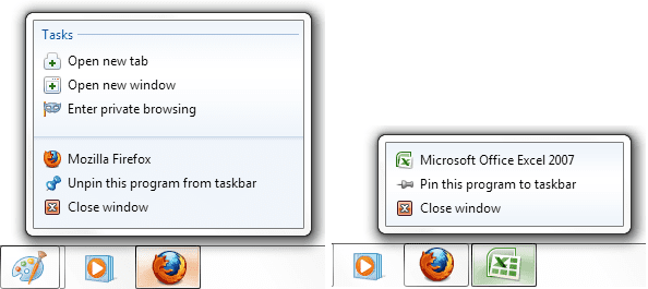 Taskbar No Frequent Recent