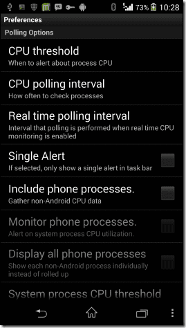 Taskmanager Settings