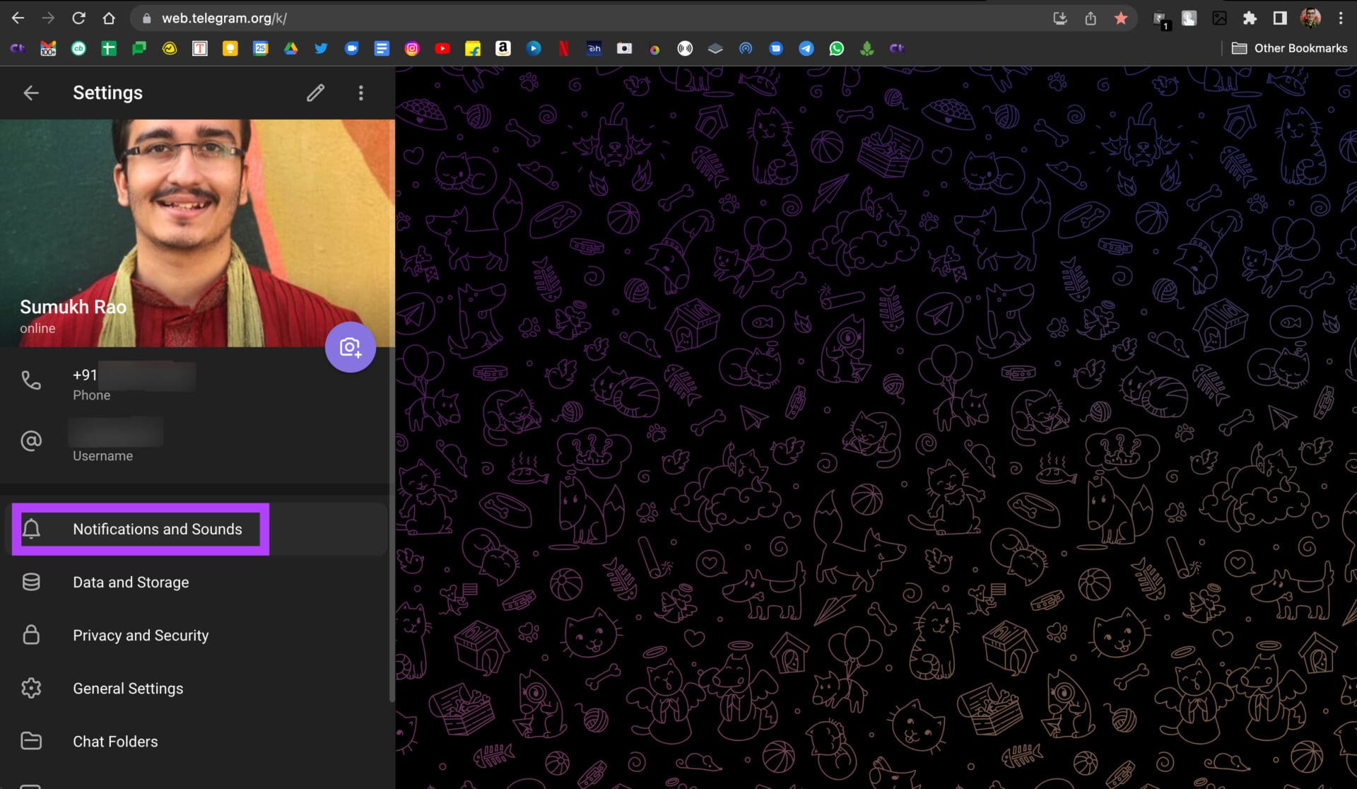 notifications and sounds