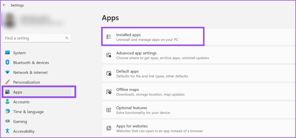 System settings