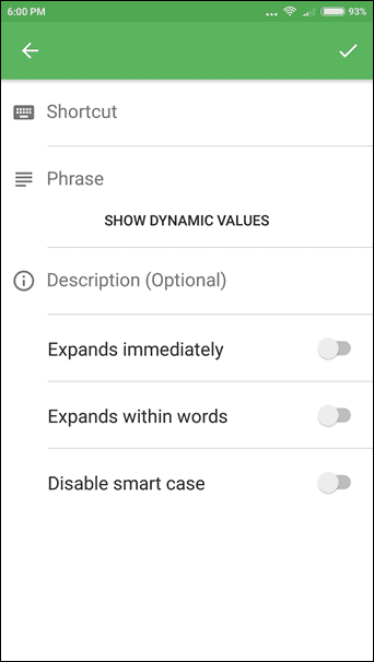 Text Expander For Android 8