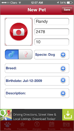 The Pet Pal Profile