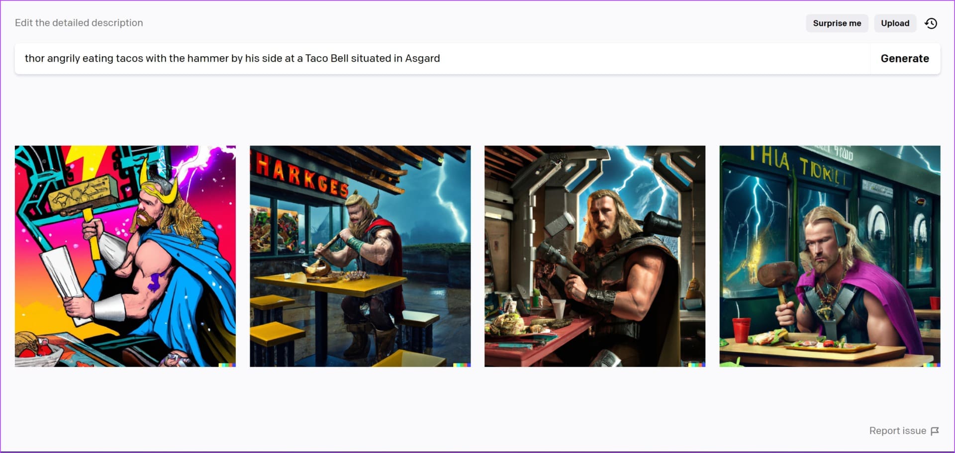 Example of adding background details in Dall-E 2