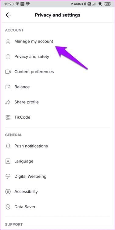 Tik Tok Privacy and Security Settings 2