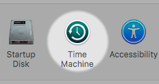 Time Machine Settings