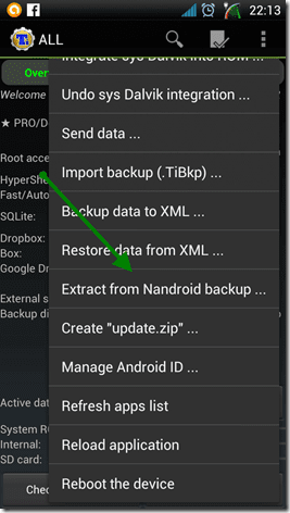 Titanium Backup Nandroid Restore 7