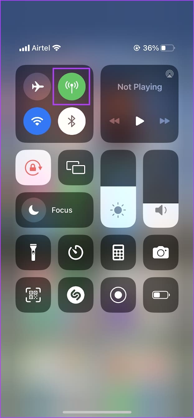 Toggle Mobile Data