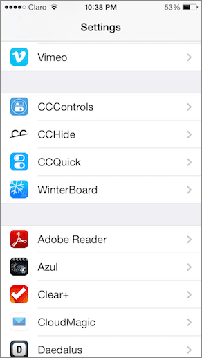 Tools In Settings