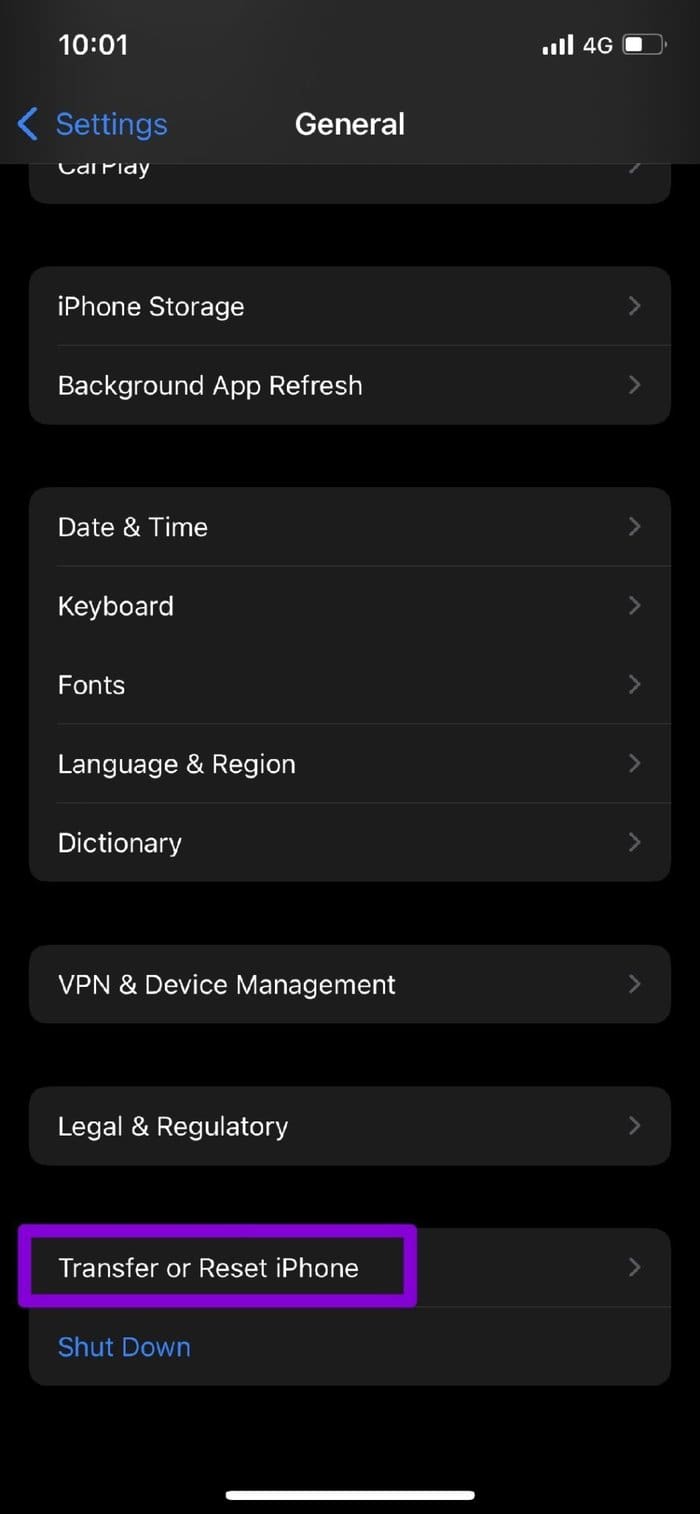 Transfer or Reset i Phone