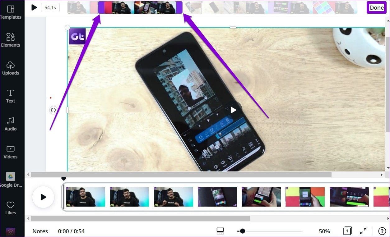 Trim Video in Canva