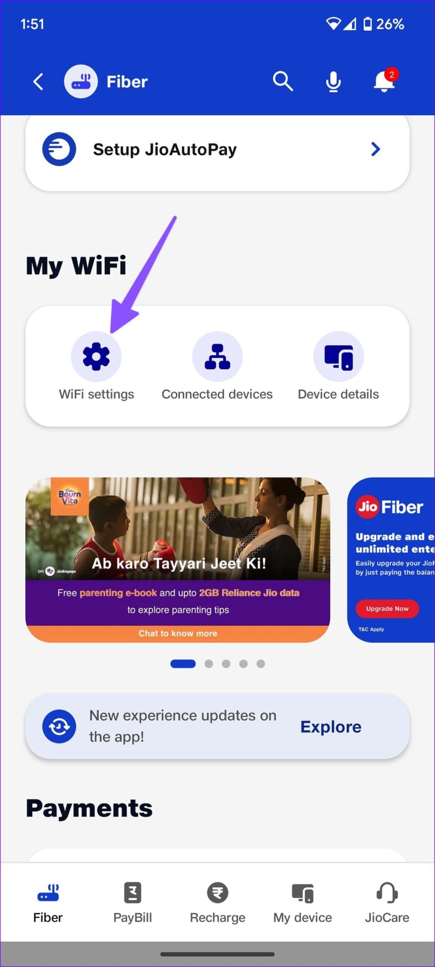 Open Wi-Fi settings on Android