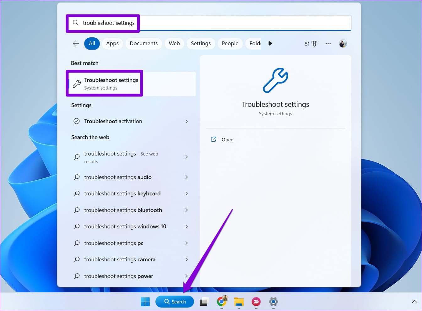 Troubleshoot Settings on Windows