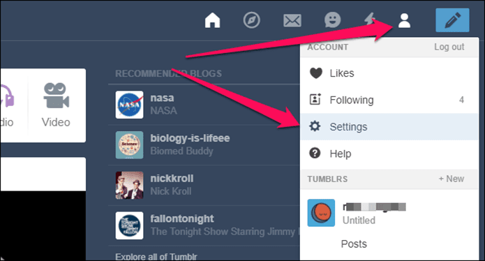 Tumblr Disable Endless Scrolling 1