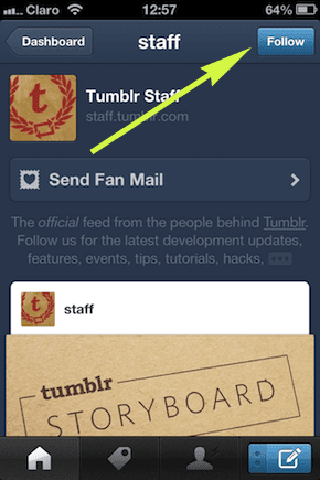 Tumblr Follow