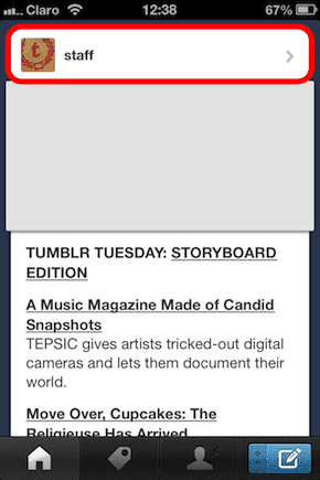 Tumblr Main Feed