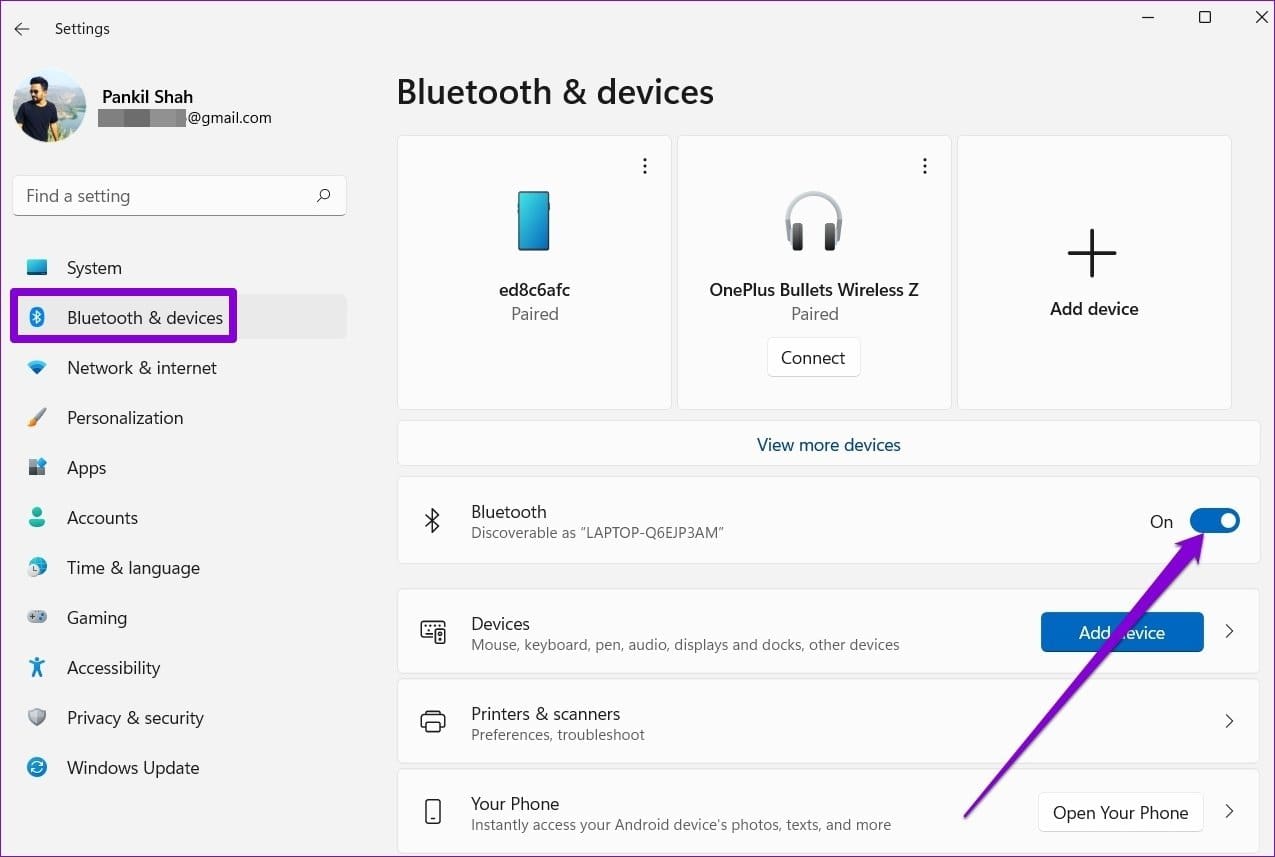 Turn Off Bluetooth on Windows 11