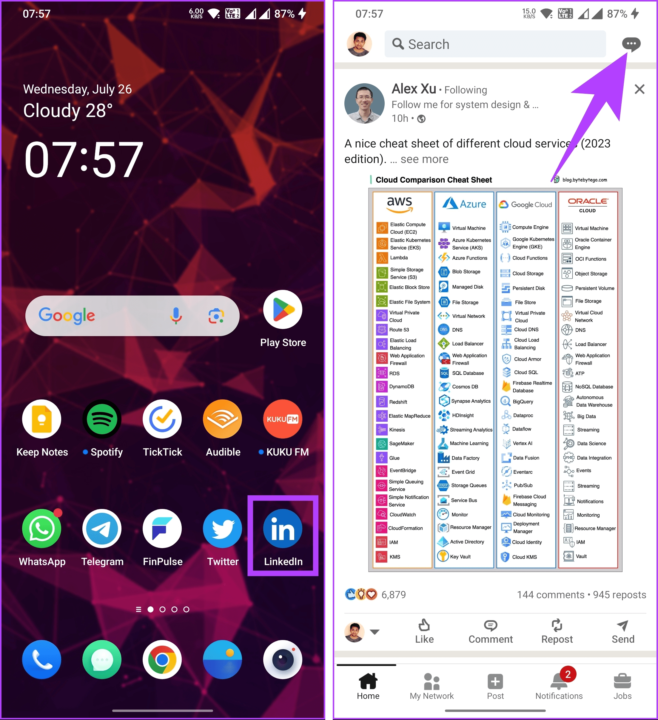  Tap on the message bubble