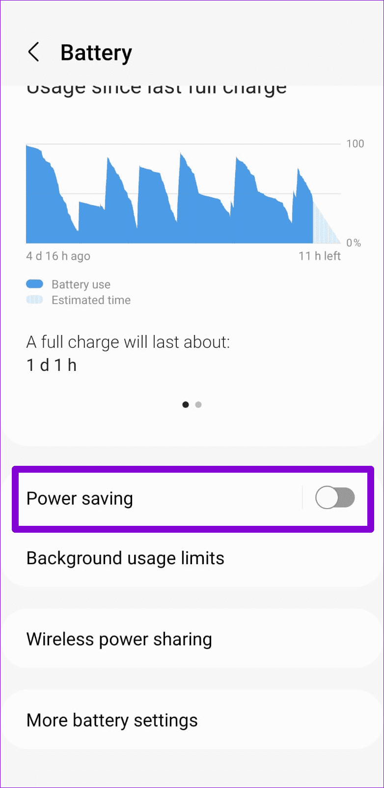 Turn Off Power Saving