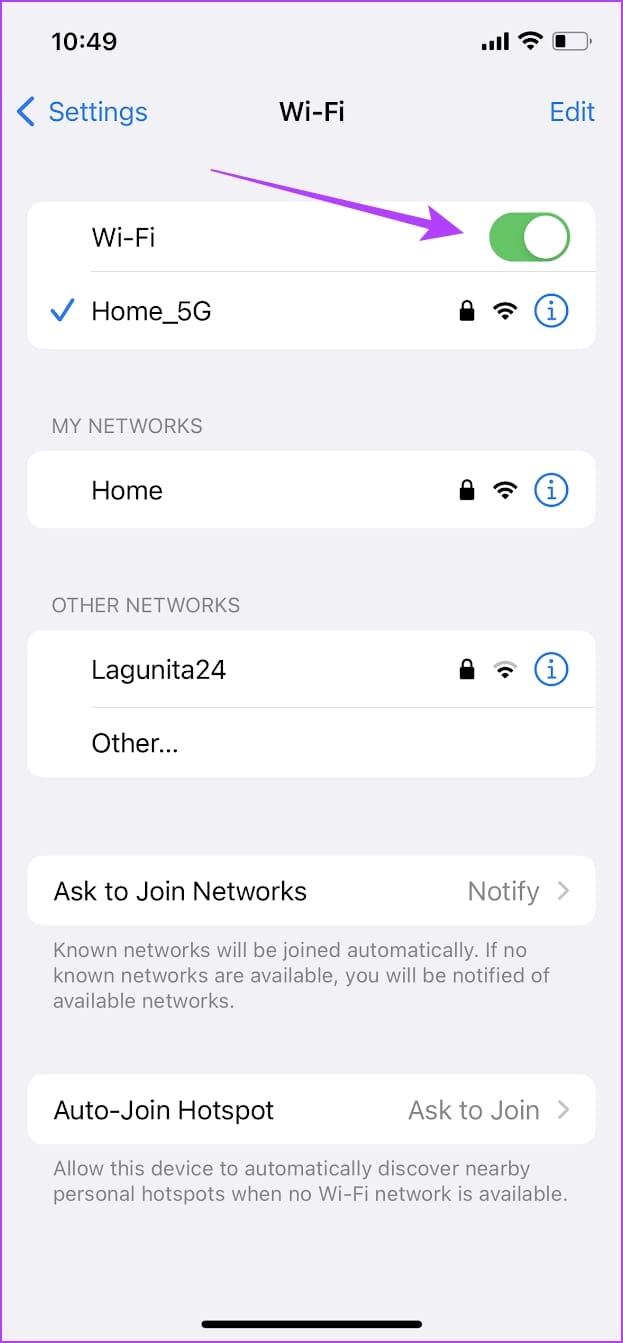 Turn Off Wi-Fi