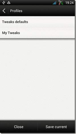 Tweaks Profile