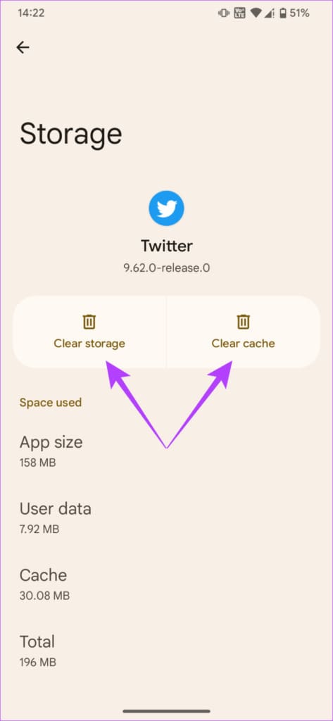 clear cache