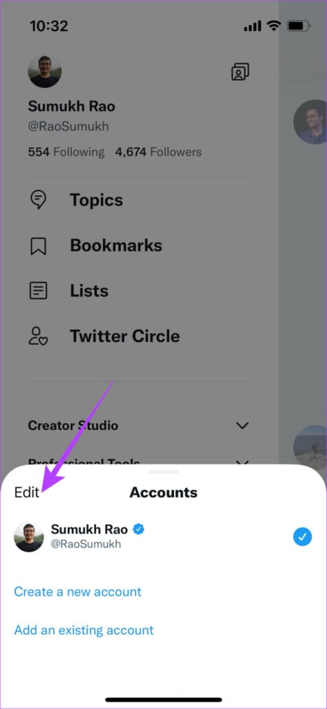 edit profiles