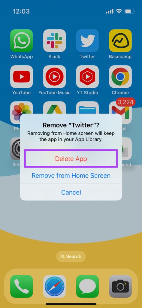 uninstall twitter