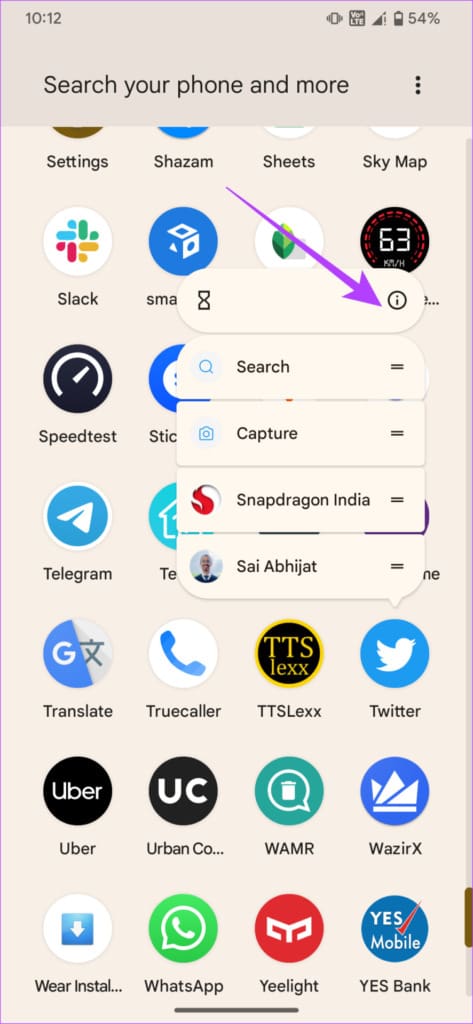 Twitter app info