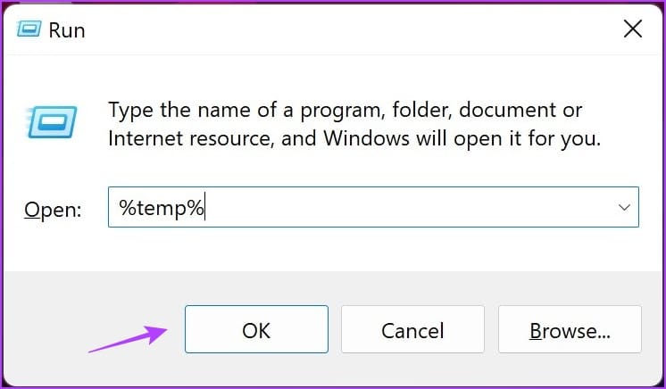 Type the code for temp files