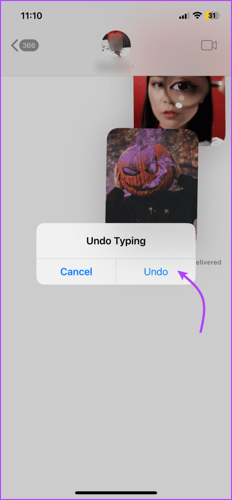 Tap Undo