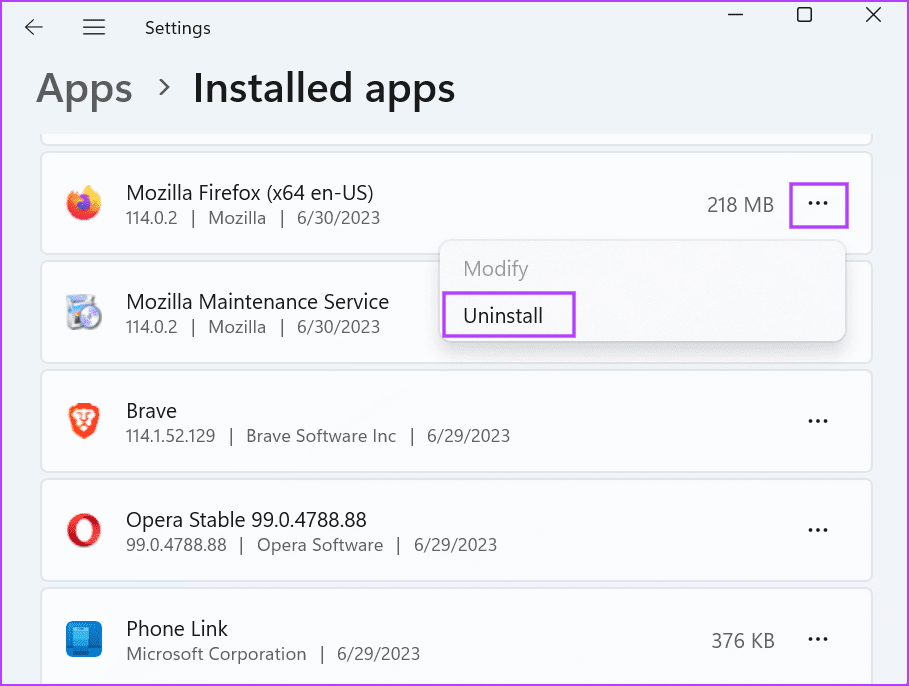 Uninstall the Old Version of the Program