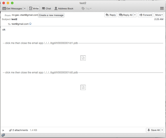 Unity Mail File Open