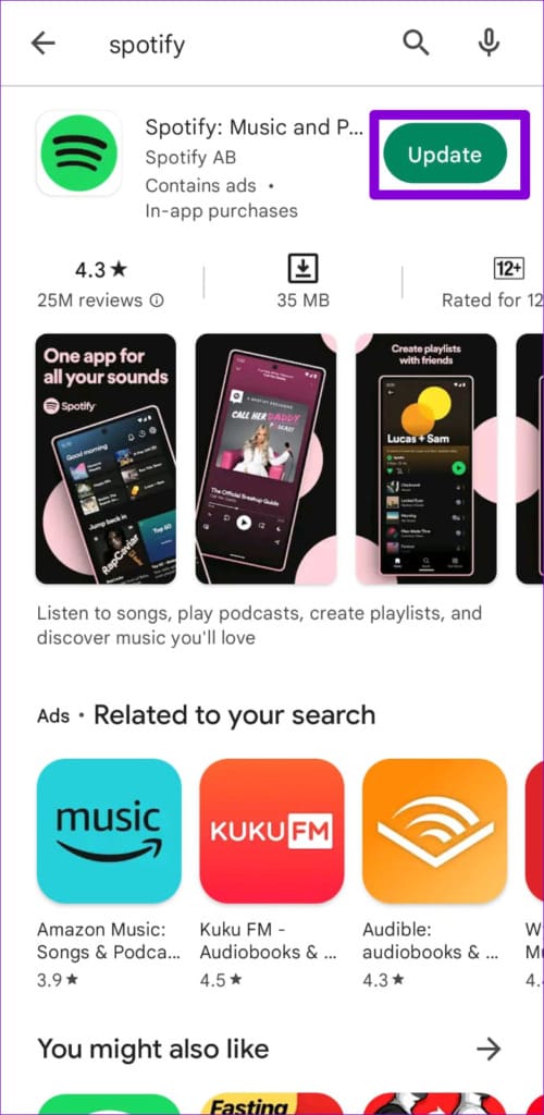 Update Spotify App