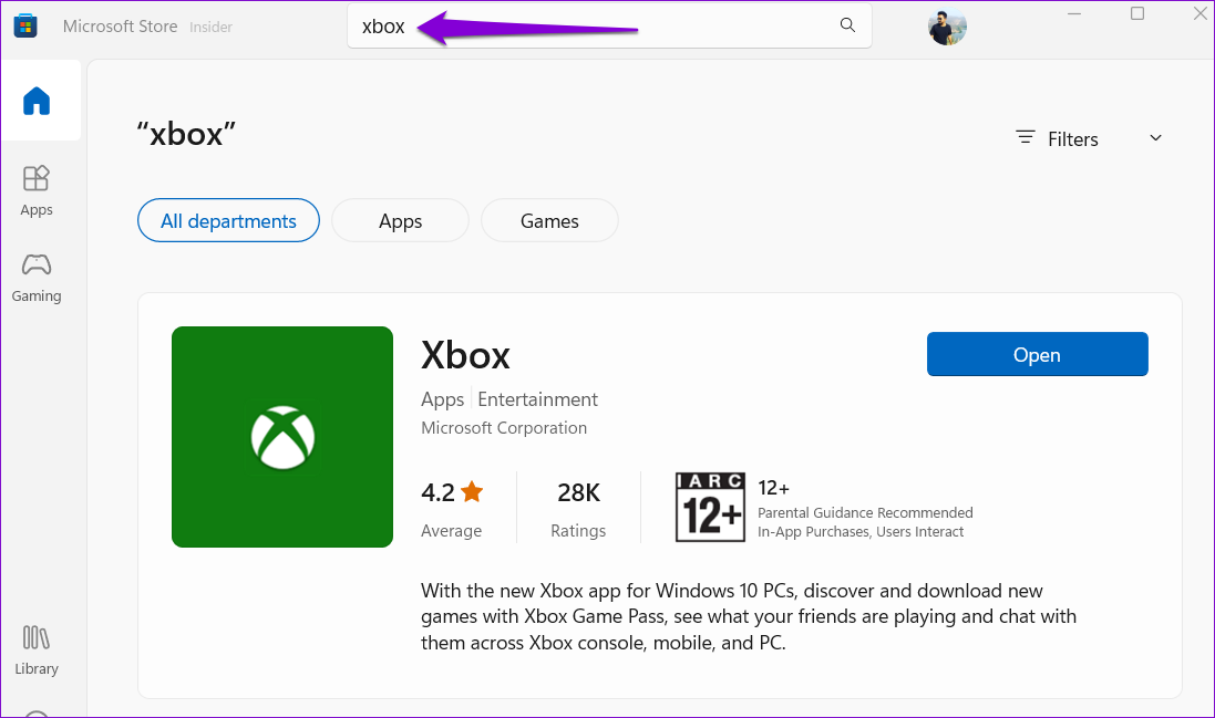 Update the Xbox App