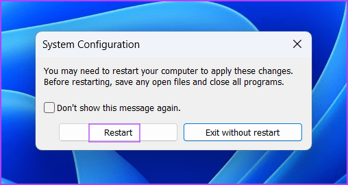 performing clean boot
