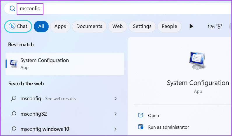 start menu