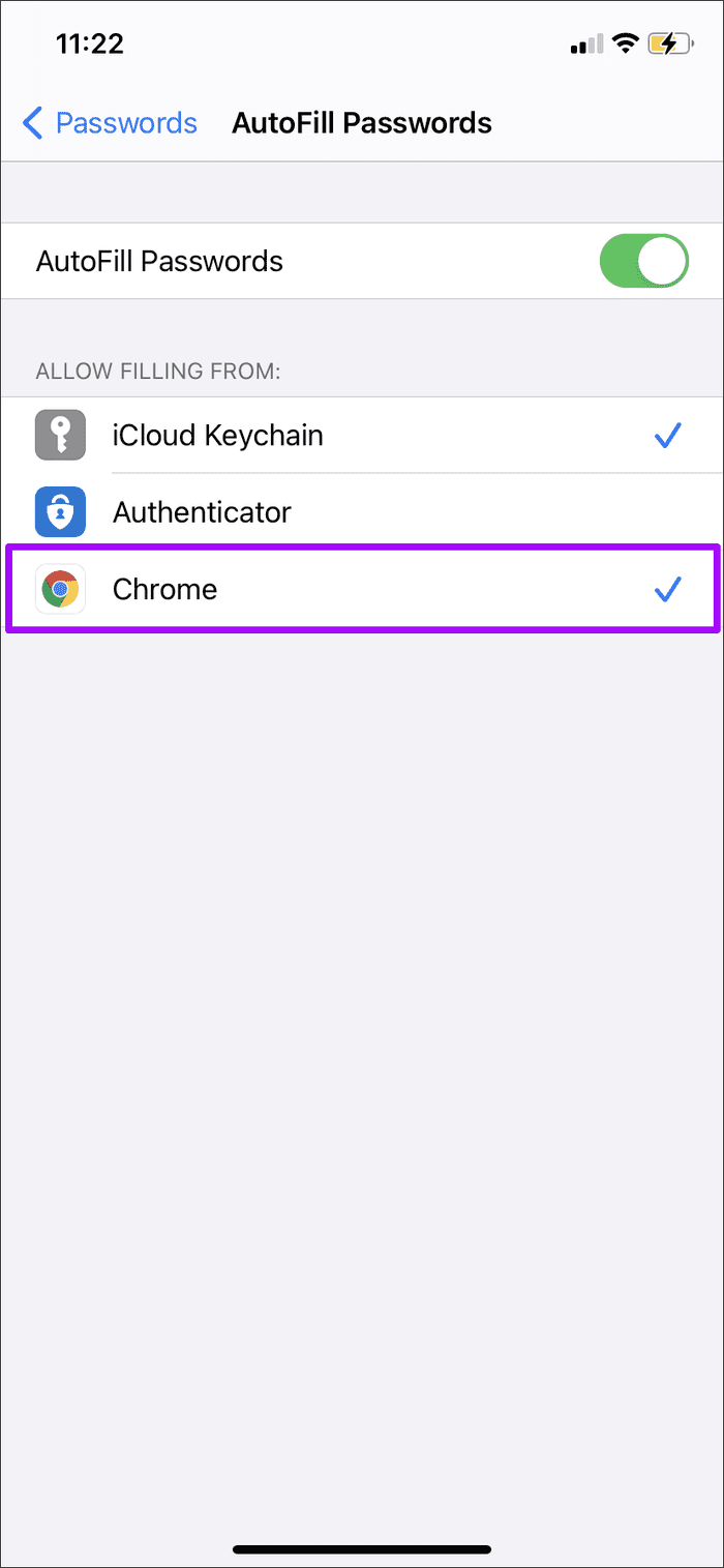 Use Google Chrome Passwords on i Phone for Auto filling 4