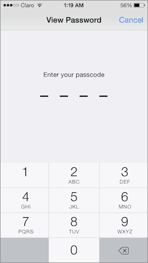Use Passcode
