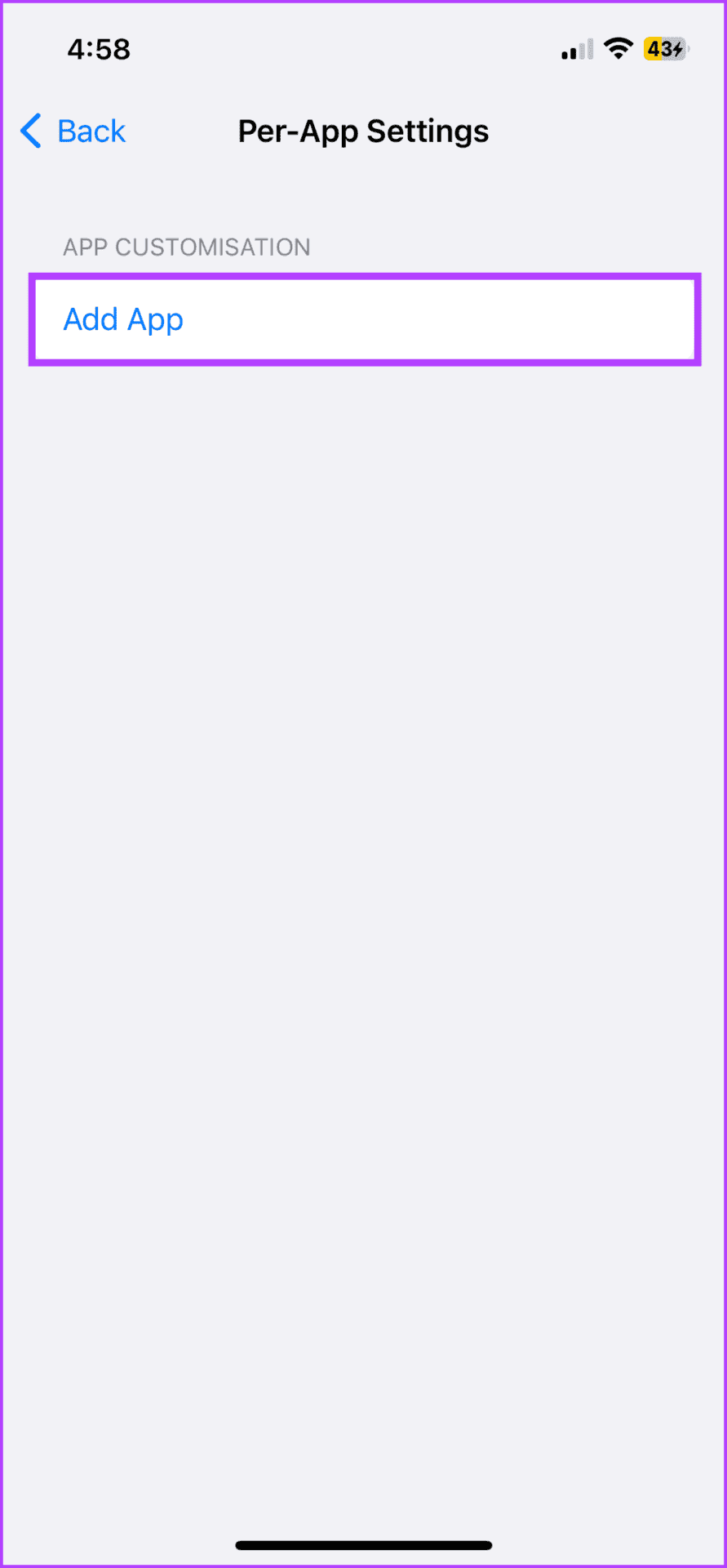 Select Add App