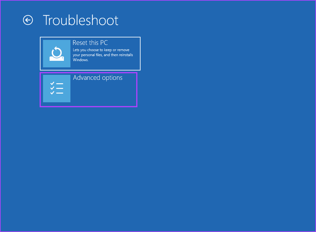 Use Startup Repair in the WinRE